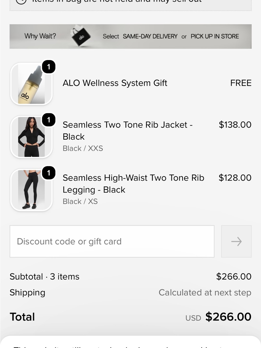 ALO Yoga Seamless High-Waist Two Tone Rib Legging - Black